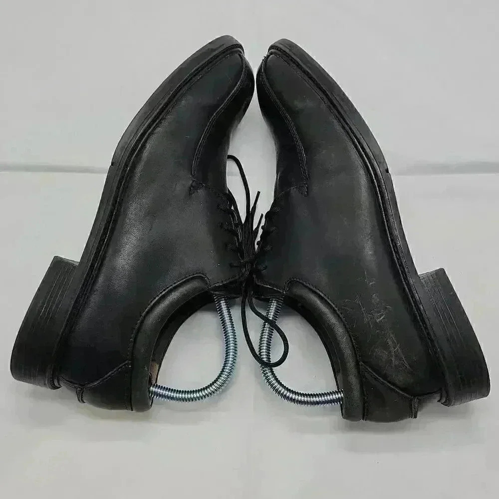 Nunn Bush Mens Black Marcell Lace Up Bike Toe Leather Oxford Dress Shoes Size 8M - Picture 11 of 13